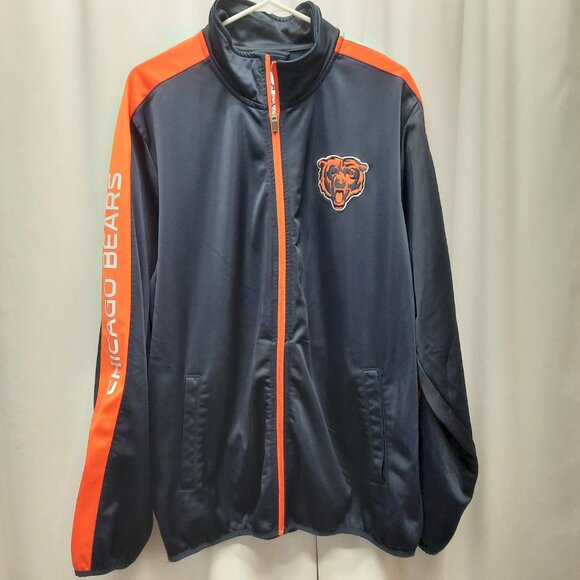 Sportswear Chicago Bears Track Jacket Men's Size XL Fleece Lined Sleeve Print - Picture 1 of 7